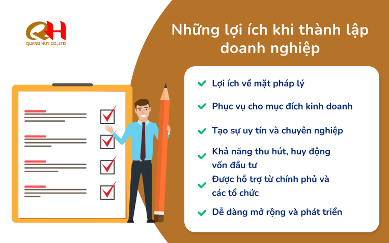 Lợi ích khi thành lập doanh nghiệp