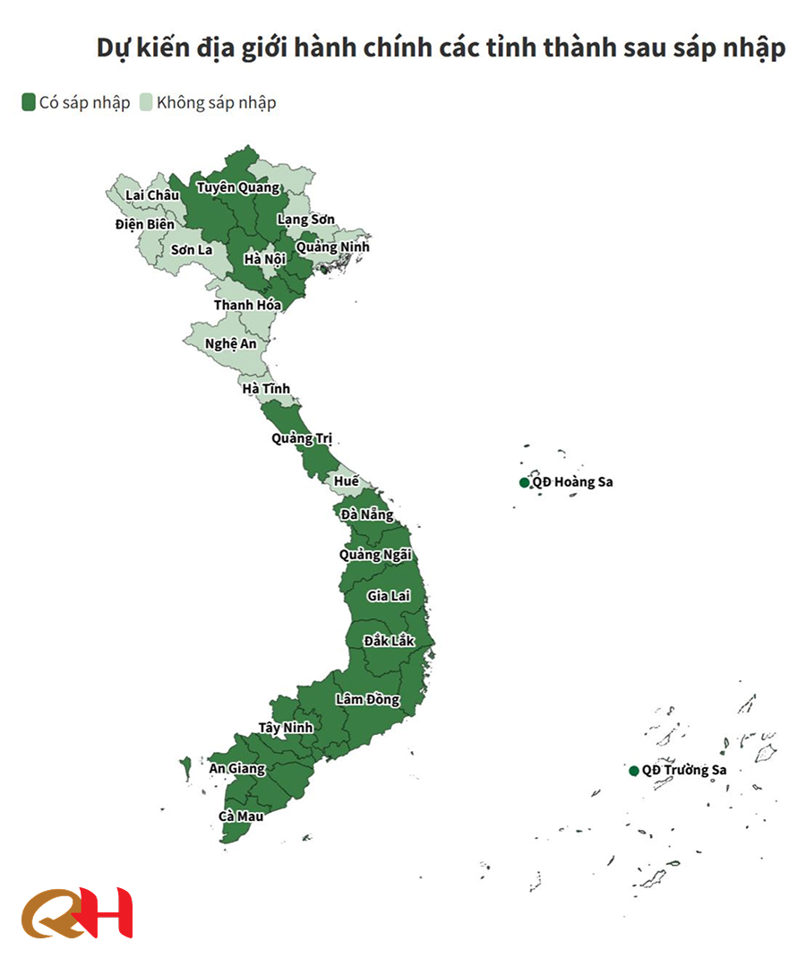 Chủ trương sáp nhập 63 tỉnh thành còn 34 tỉnh thành 2025