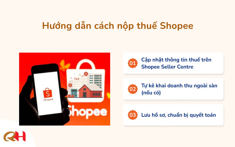 Cách nộp thuế Shopee