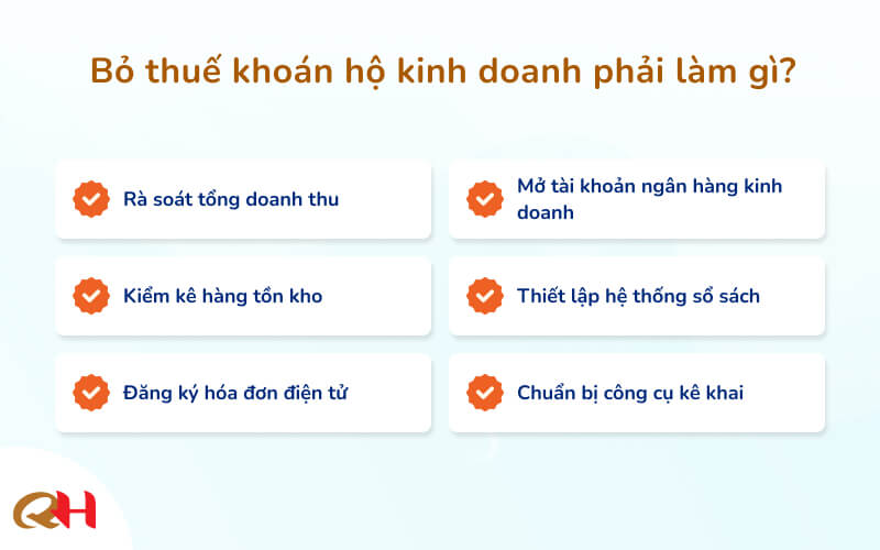 Bỏ thuế khoán hộ kinh doanh phải làm gì?