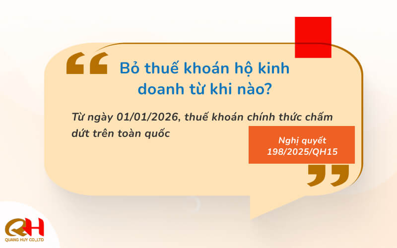 bỏ thuế khoán từ khi nào