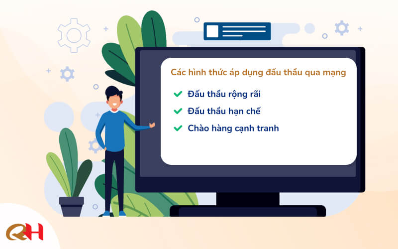 Các hình thức áp dụng đấu thầu qua mạng