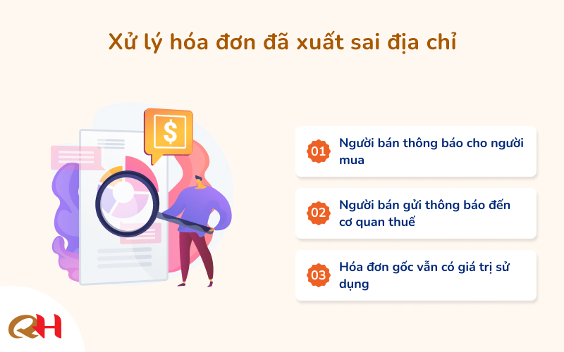 Trường hợp hóa đơn đã xuất sai địa chỉ